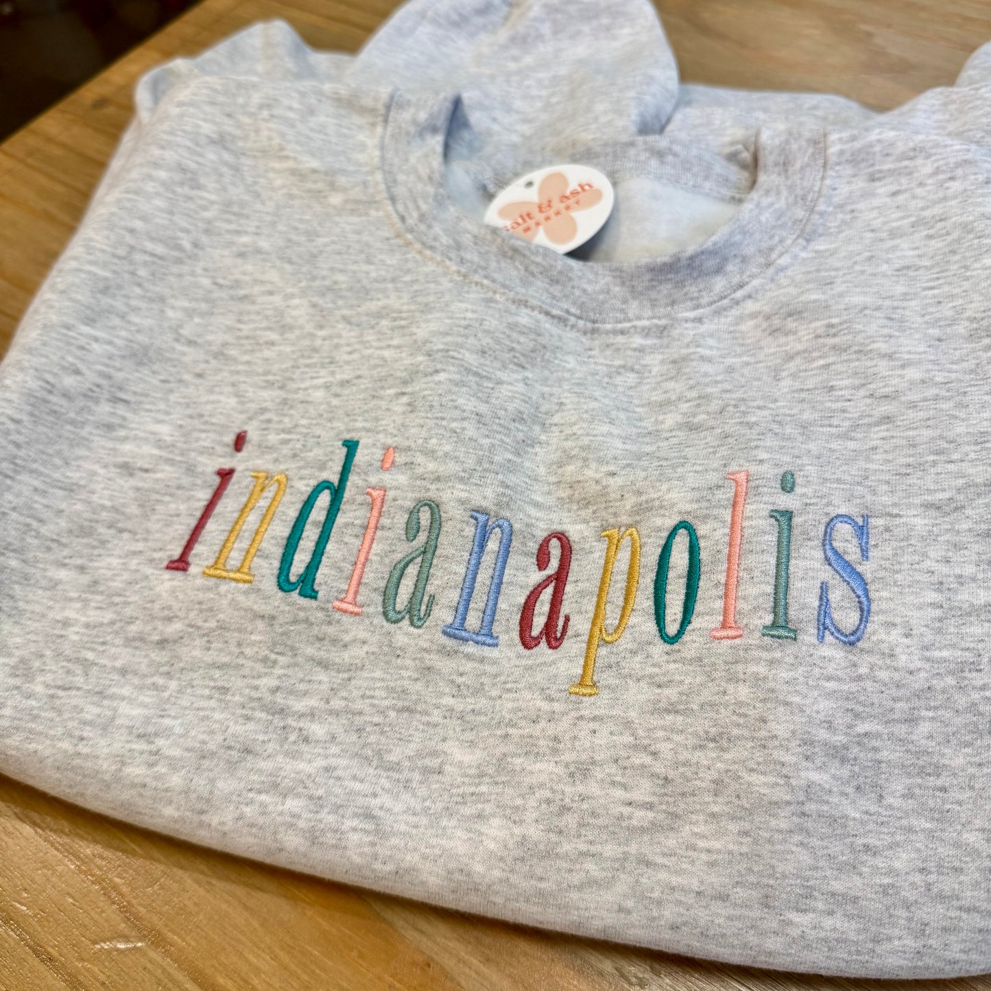Indianapolis Embroidered Crewneck Sweatshirt