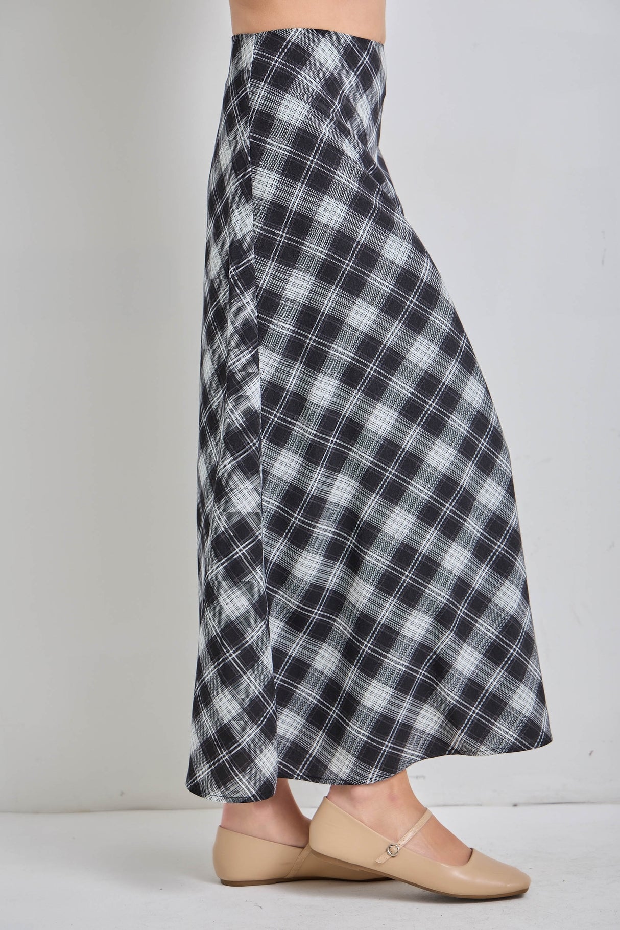 Willow Plaid Maxi Skirt (XS-L)