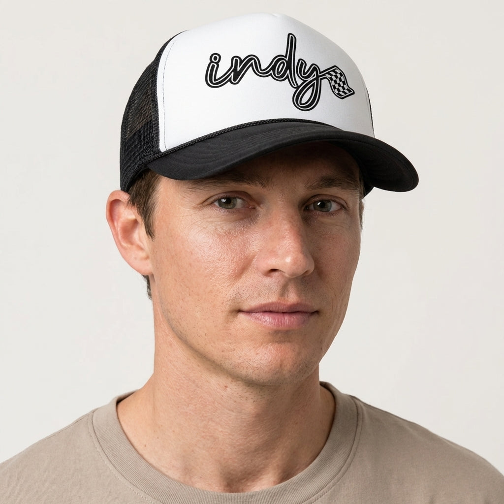 Indy Script Trucker Hat
