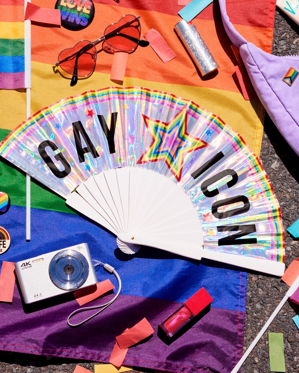 Pride Gay Icon Hand Fan