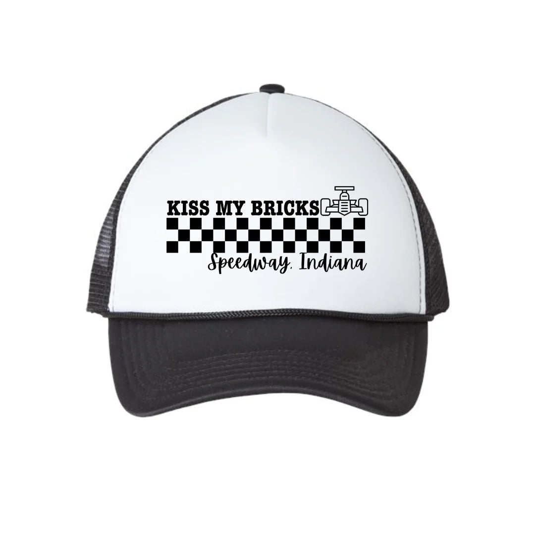 Kiss My Bricks Trucker Hat – Speedway Indiana Race Day Hat