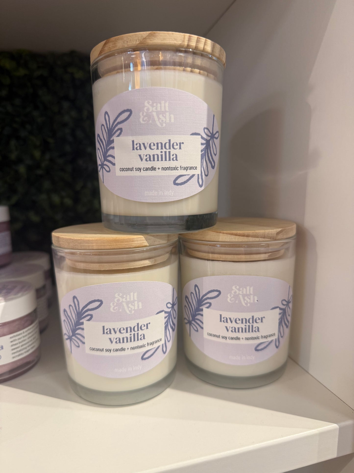 Lavender Vanilla Soy Wax Candle