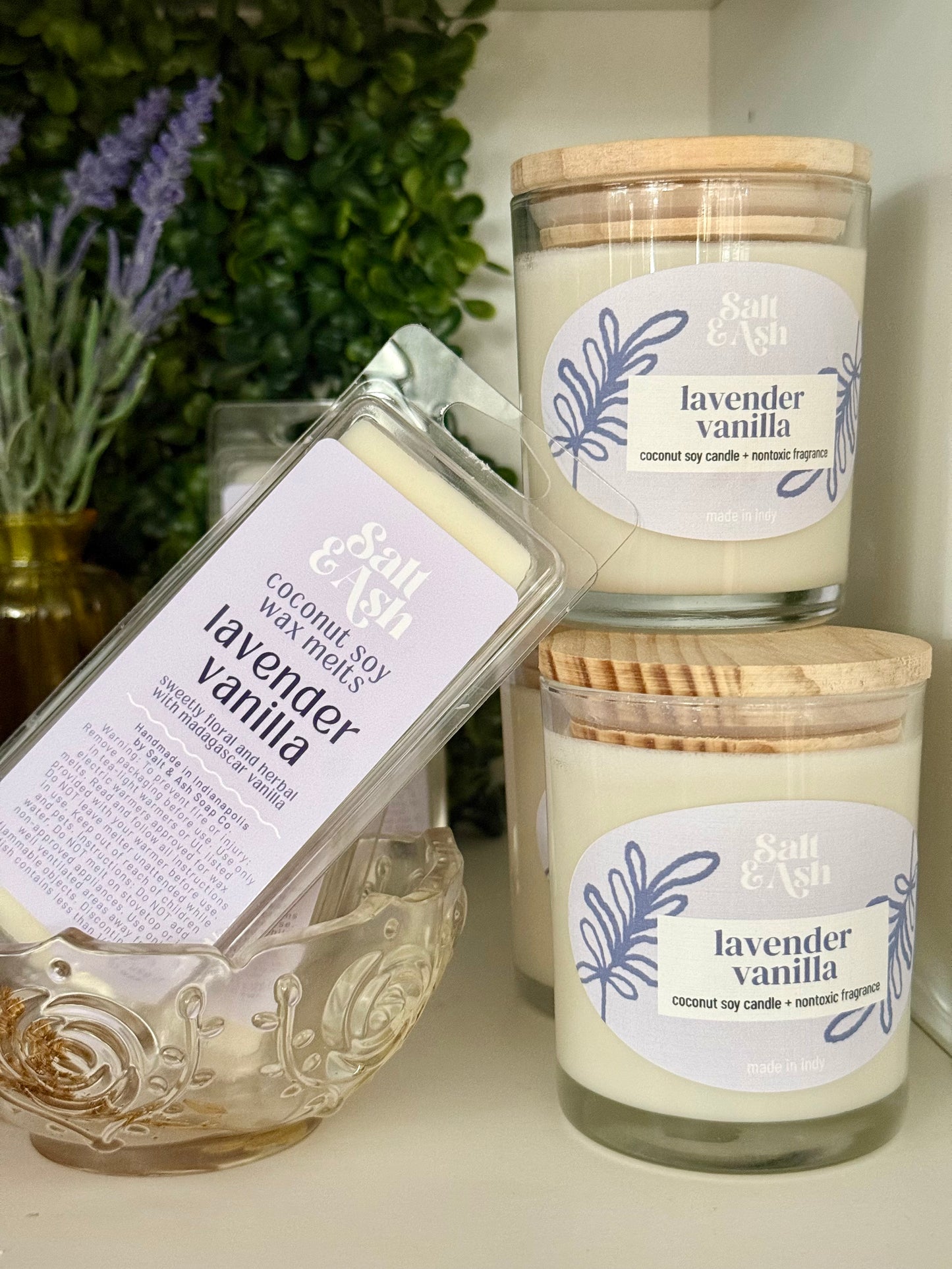 Lavender Vanilla Soy Wax Candle