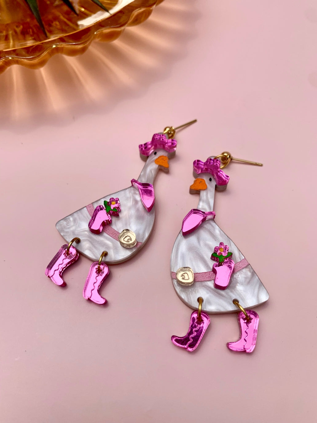 Dolly Goose Acrylic Earrings