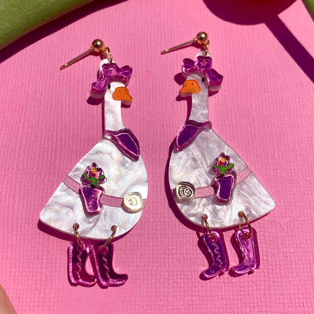 Dolly Goose Acrylic Earrings