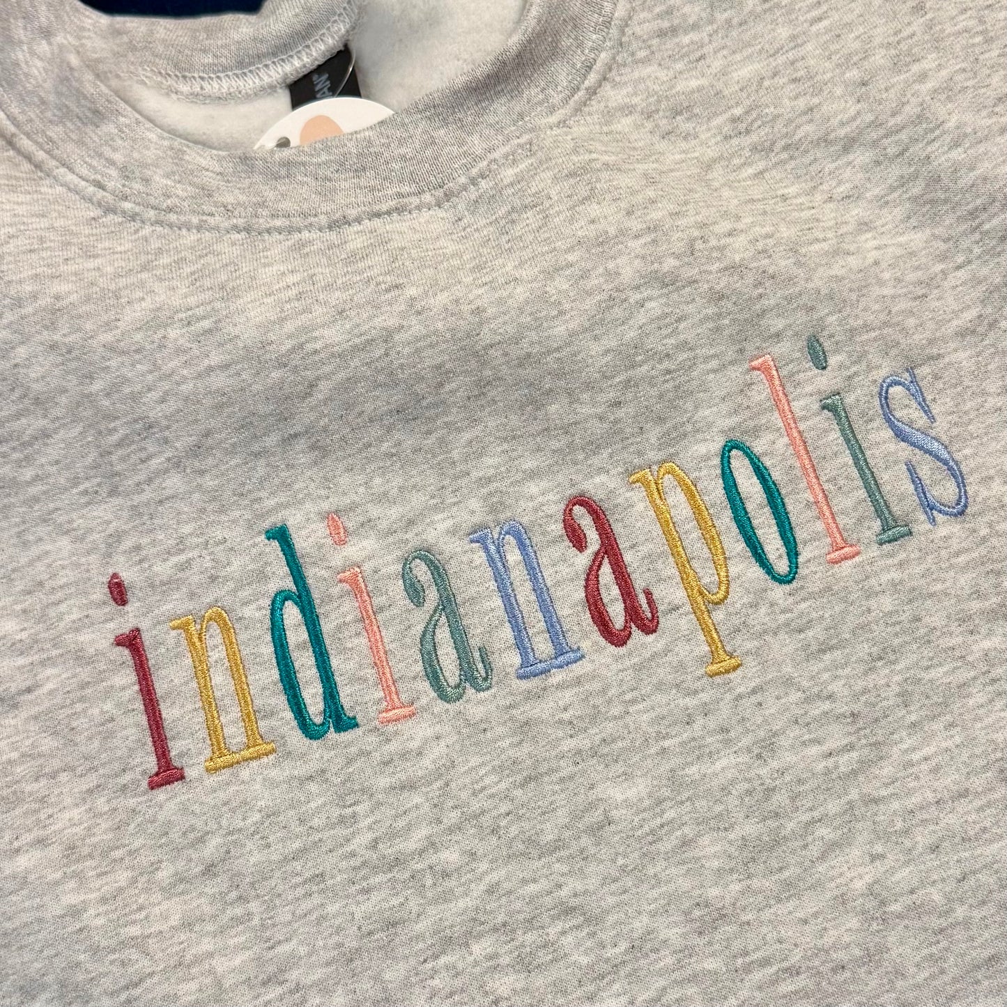 Indianapolis Embroidered Crewneck Sweatshirt