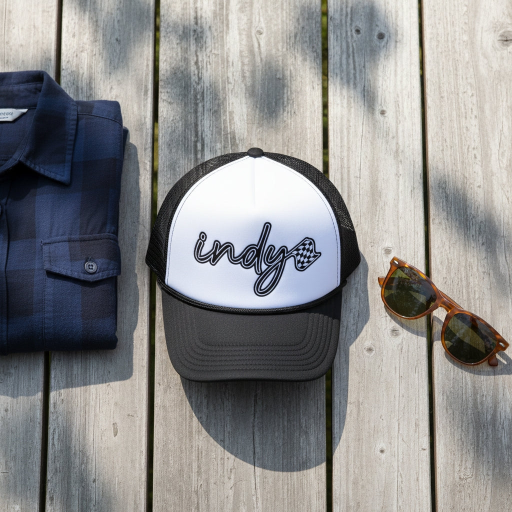 Indy Script Trucker Hat