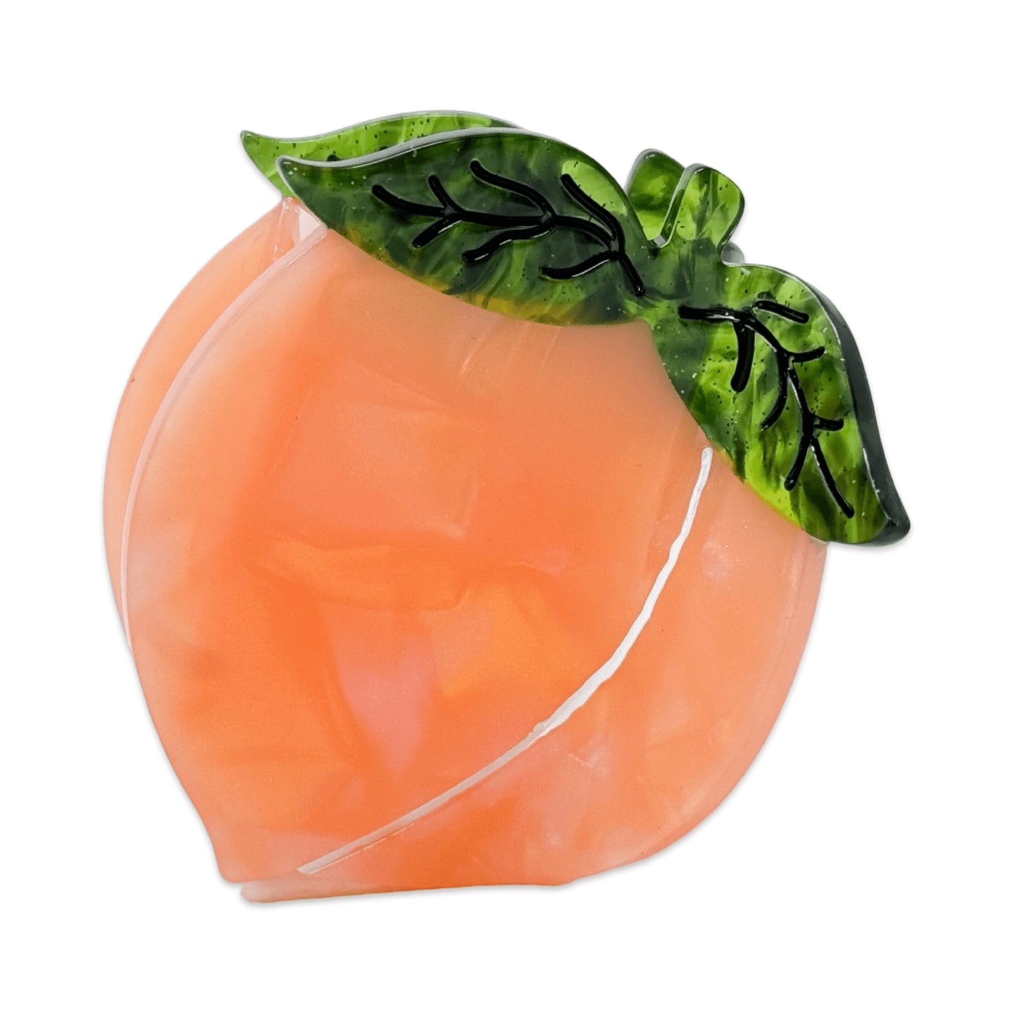 Peach Hair Claw Clip