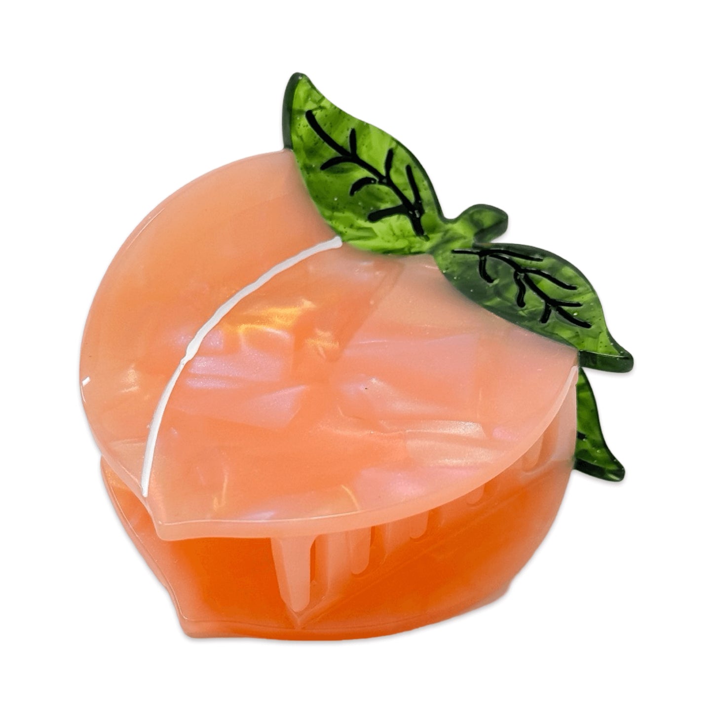 Peach Hair Claw Clip