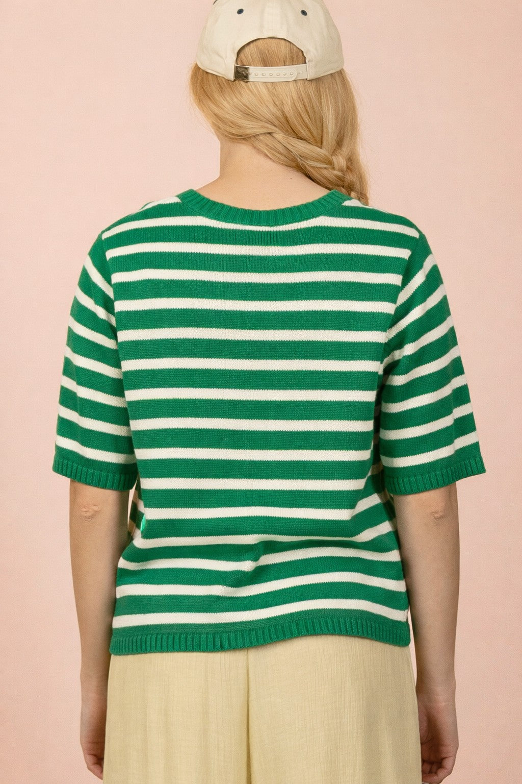 Bonnie Green Stripe Button Down (S-M-L)