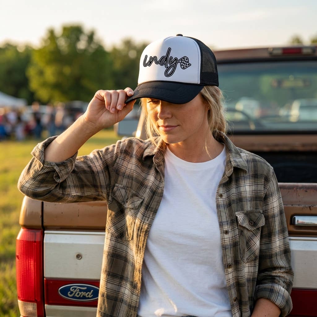 Indy Script Trucker Hat