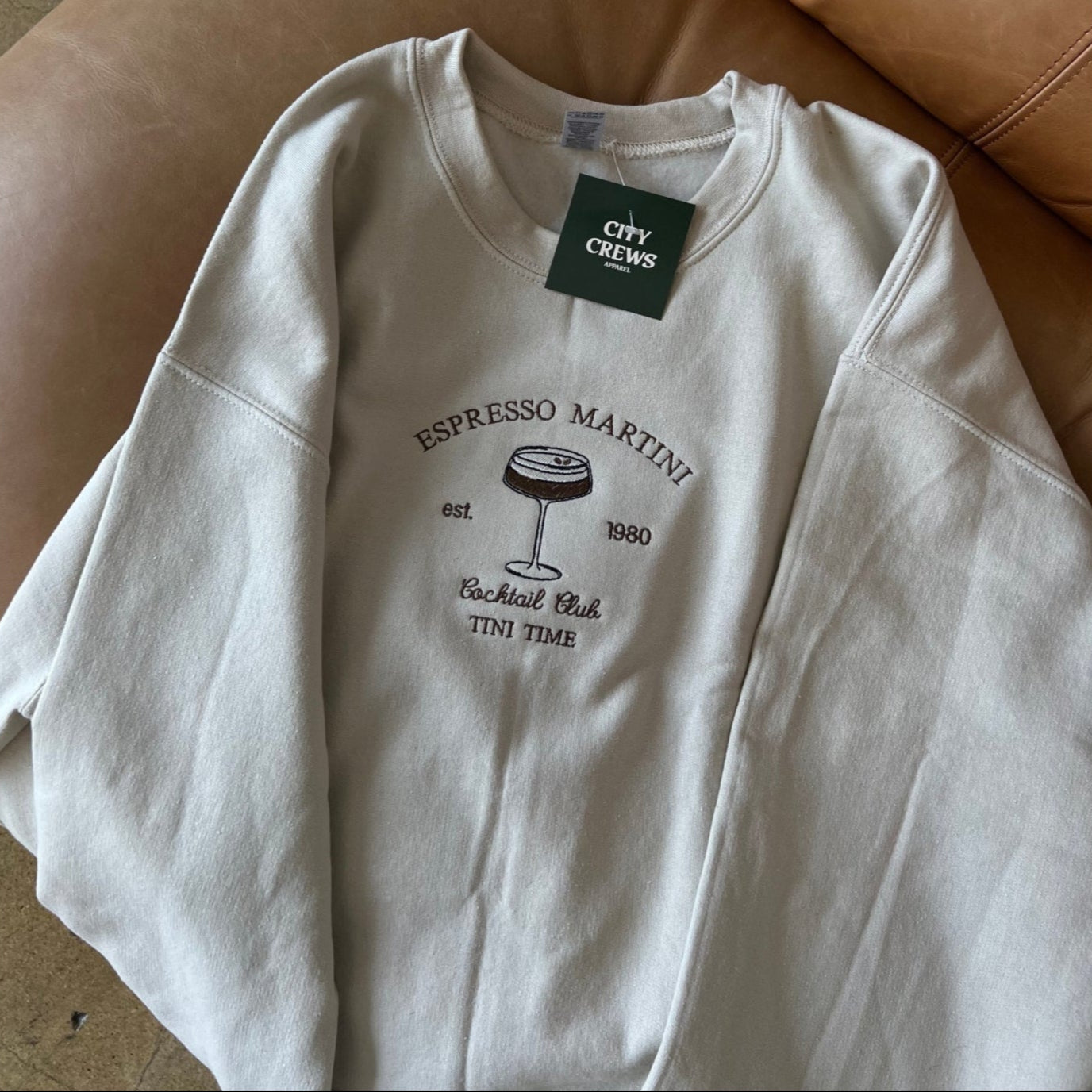 Espresso Martini Embroidered Sweatshirt