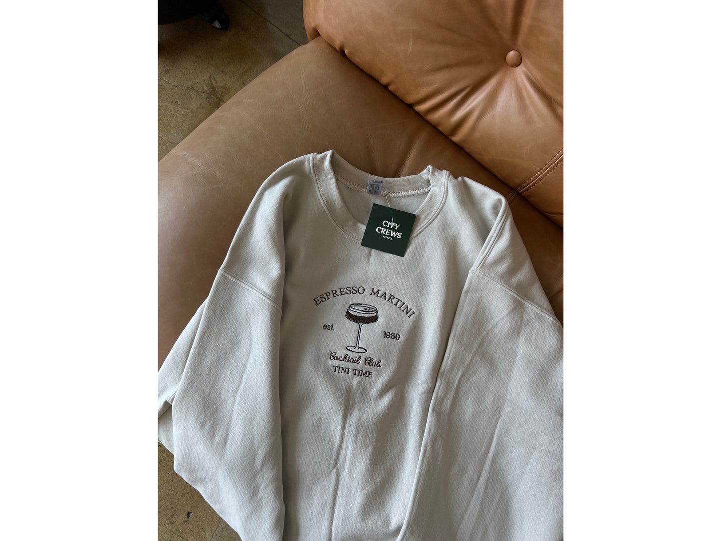 Espresso Martini Embroidered Sweatshirt