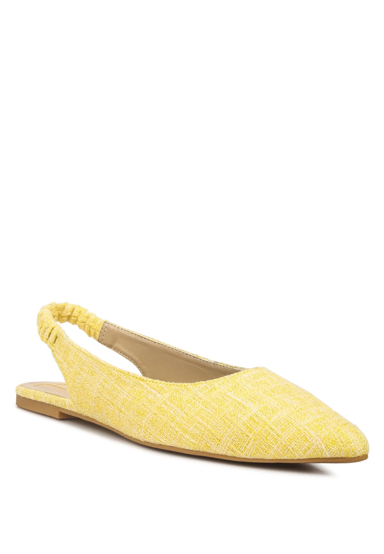 Without a Clue Yellow Tweed Slip-On
