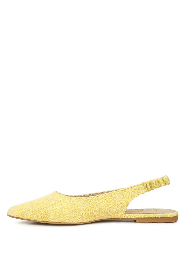 Without a Clue Yellow Tweed Slip-On