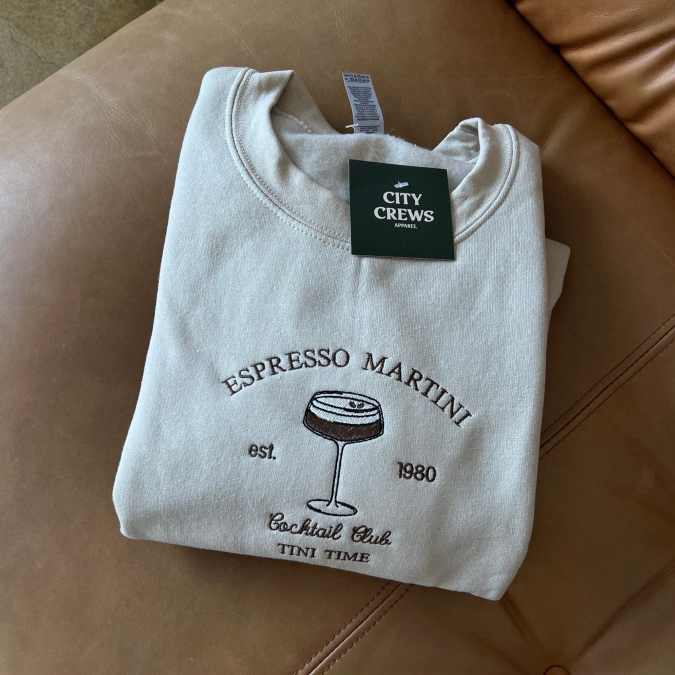 Espresso Martini Embroidered Sweatshirt