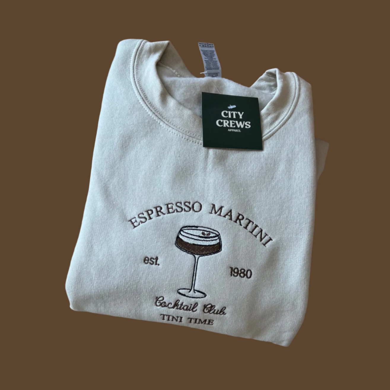 Espresso Martini Embroidered Sweatshirt