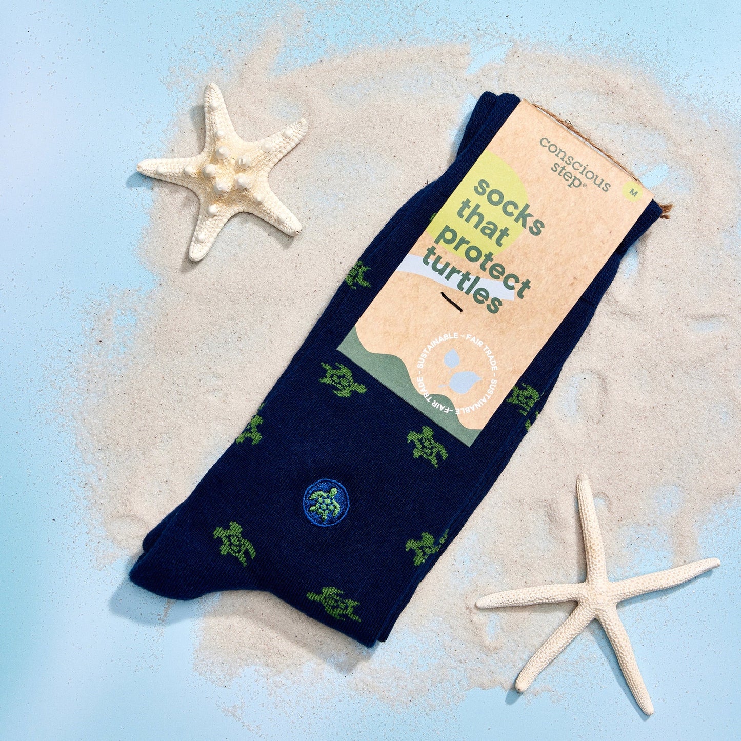 Socks That Protect Turtles - Navy