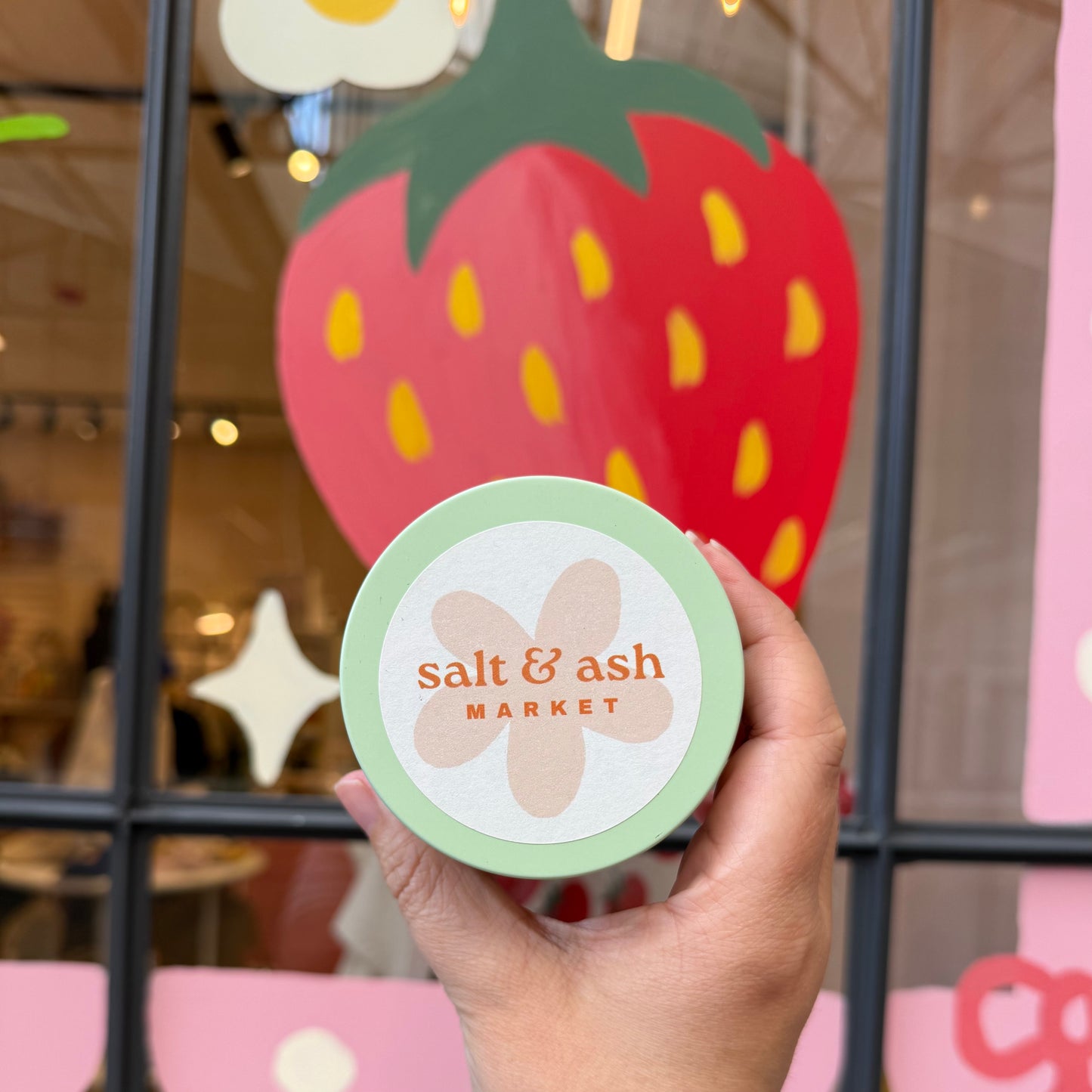 Strawberry Fields Tin Candle