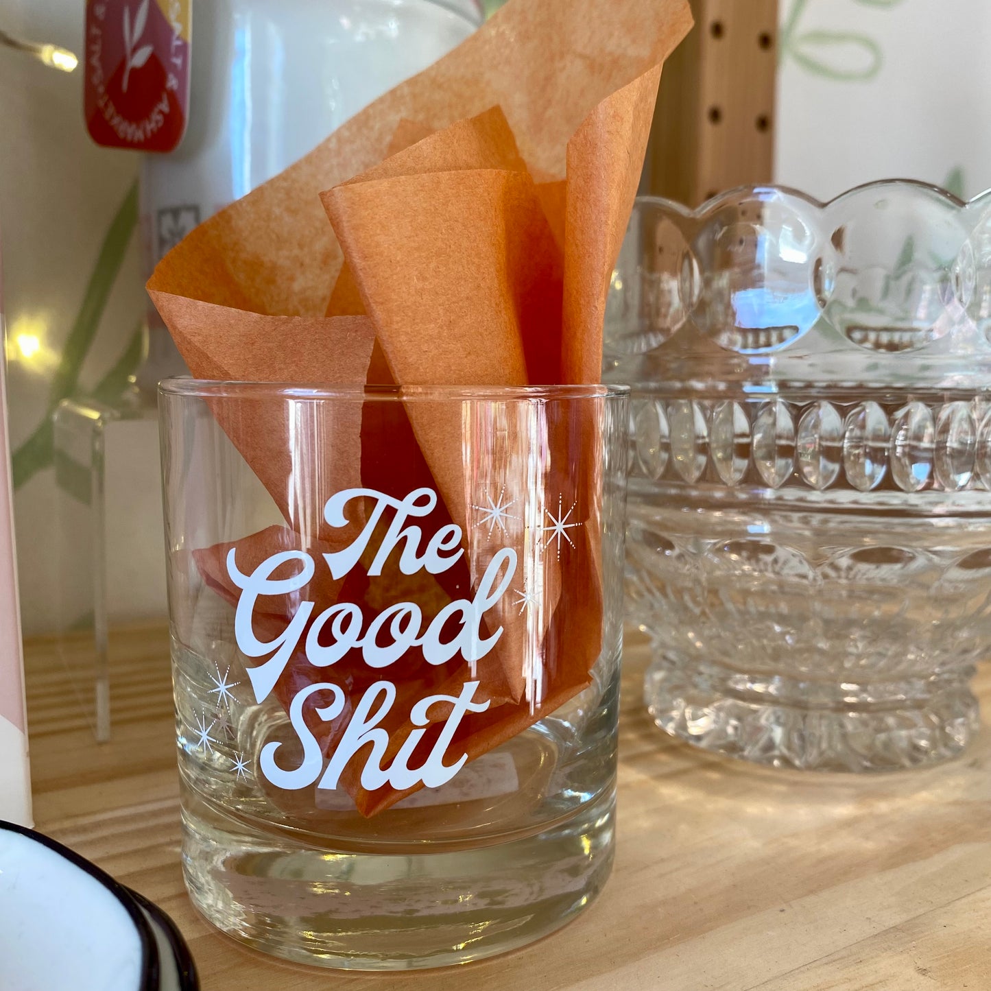 The Good Shit Rocks Glass