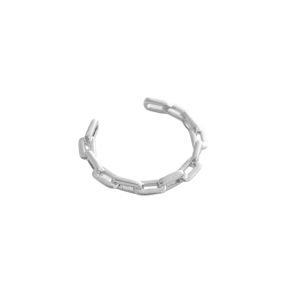 Silver Chainlink Ring, Adjustable