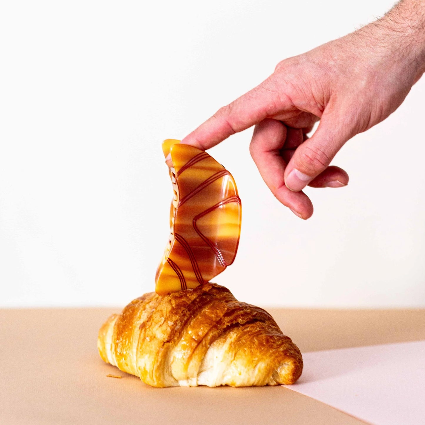 Croissant Hair Claw Clip