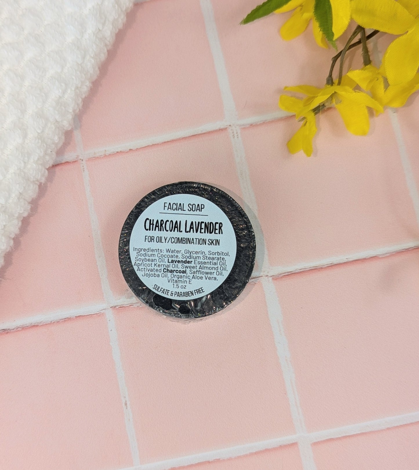 Charcoal Lavender Facial Soap
