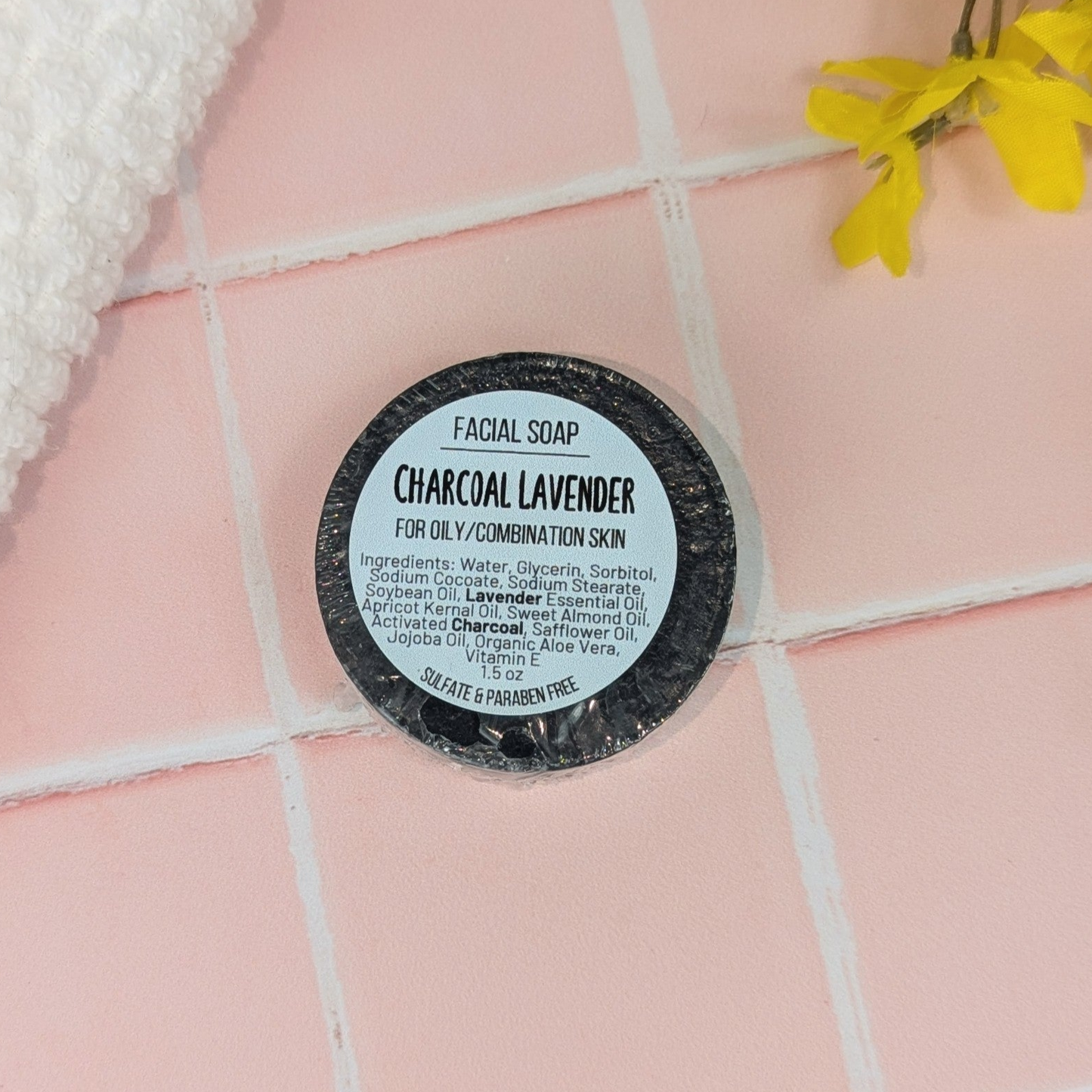 Charcoal Lavender Facial Soap