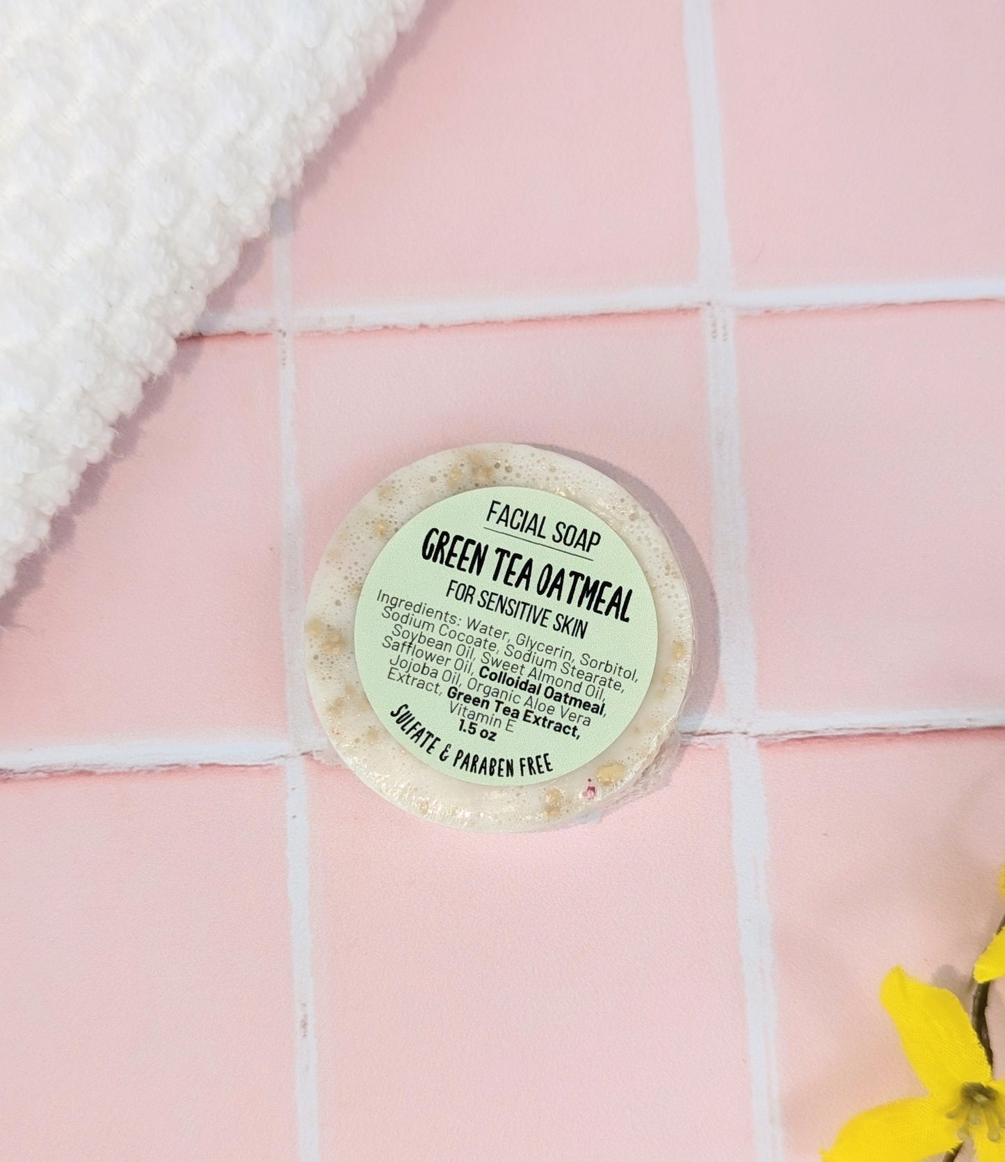 Green Tea Oatmeal Facial Soap