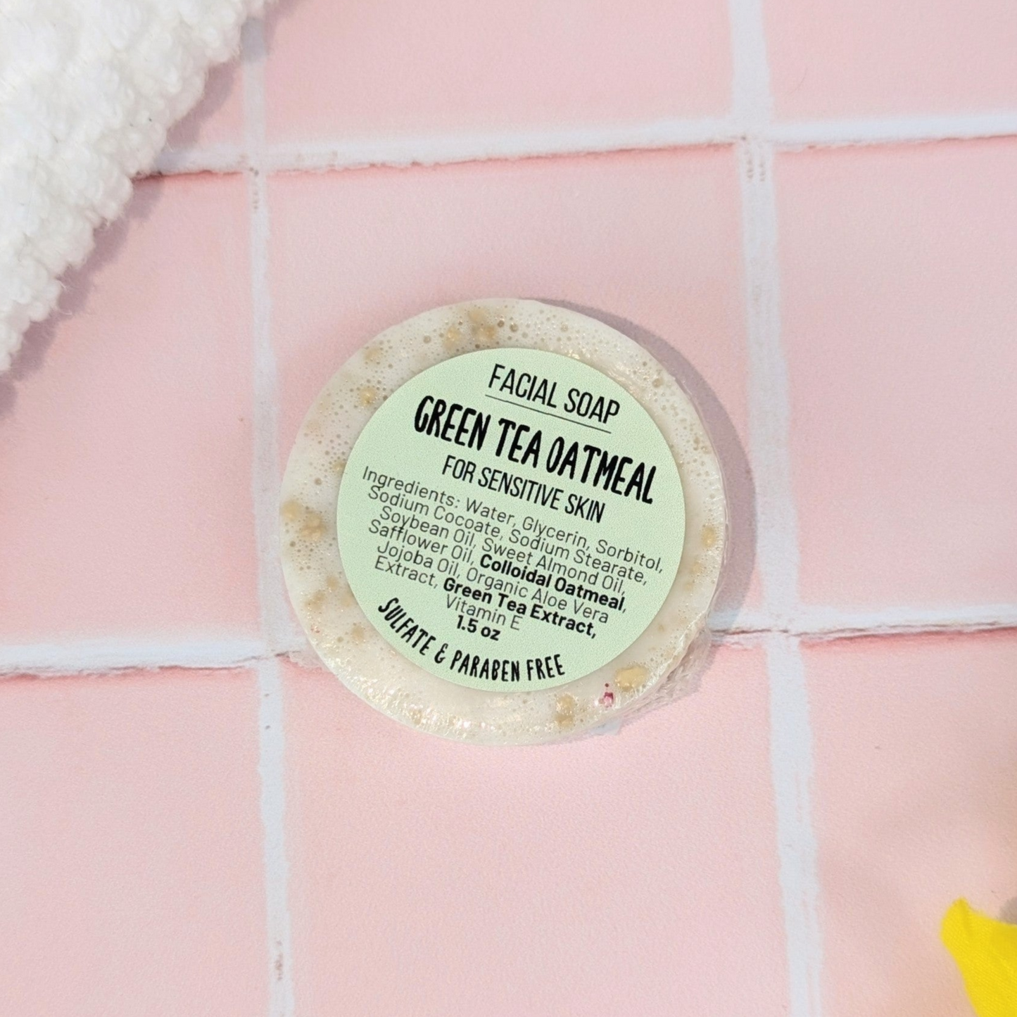 Green Tea Oatmeal Facial Soap