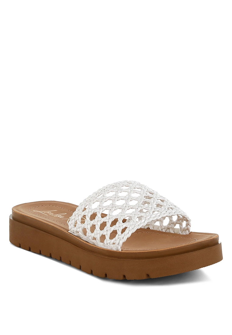 Sayura Woven Slip-On Sandals