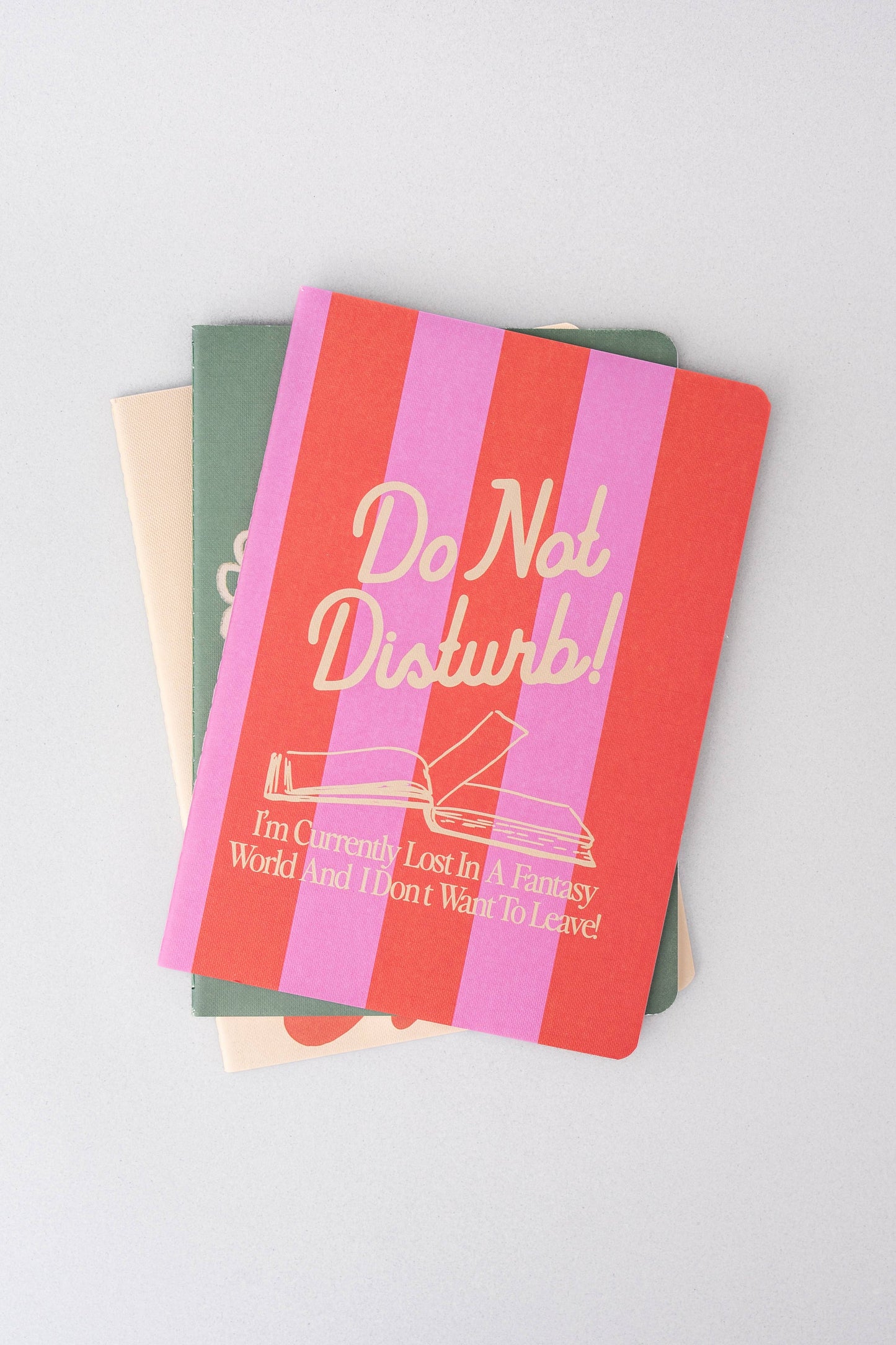 Pastries and Books - 3 Notebook Set
