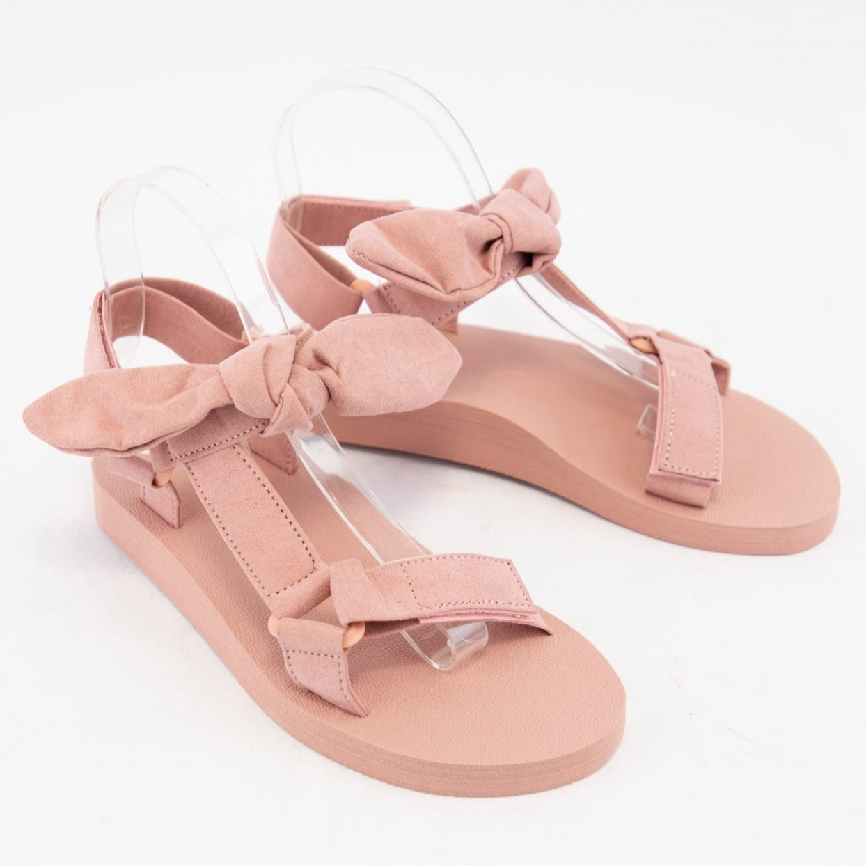 Blush Foam Bow Sandals