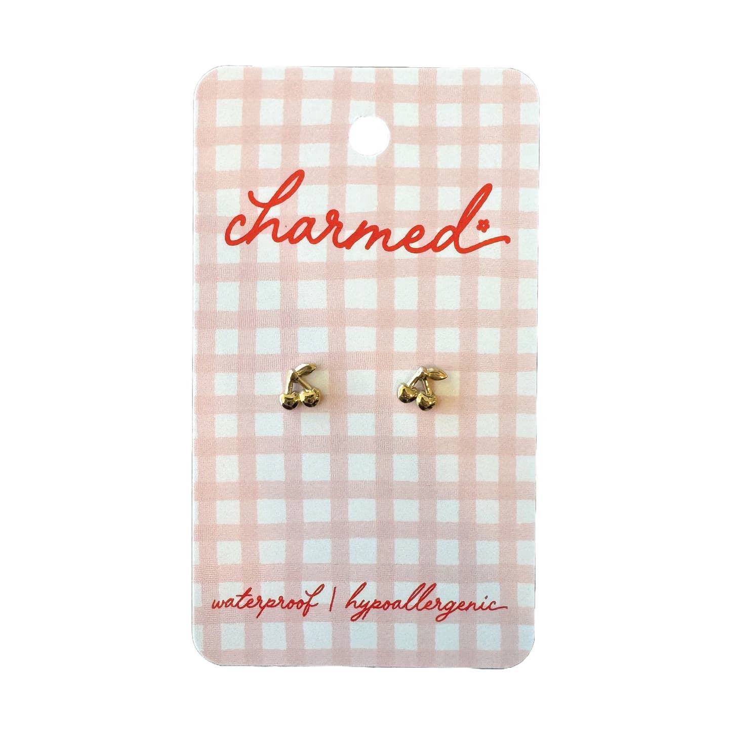 Gold Cherry - Hypoallergenic & Screw-back