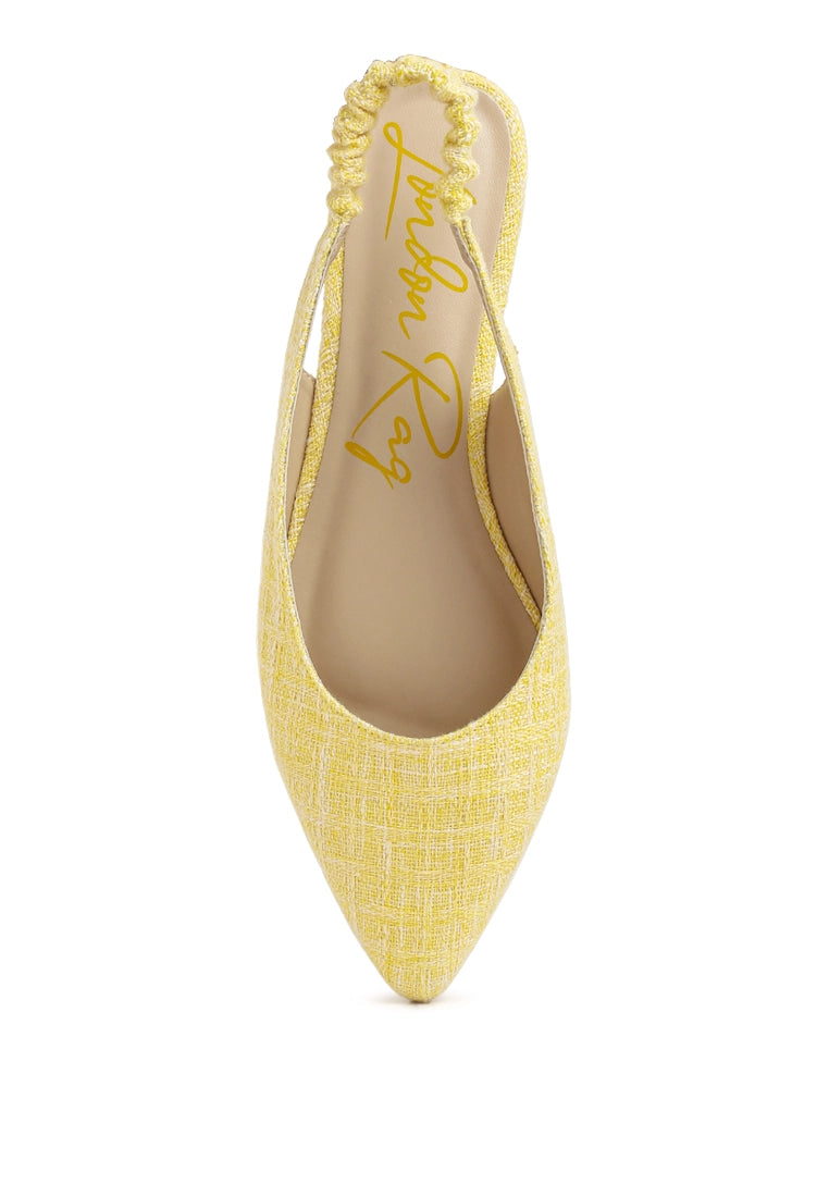 Without a Clue Yellow Tweed Slip-On