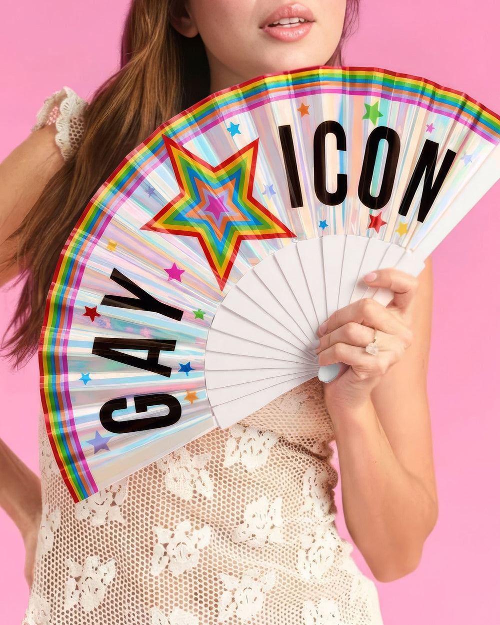 Pride Gay Icon Hand Fan