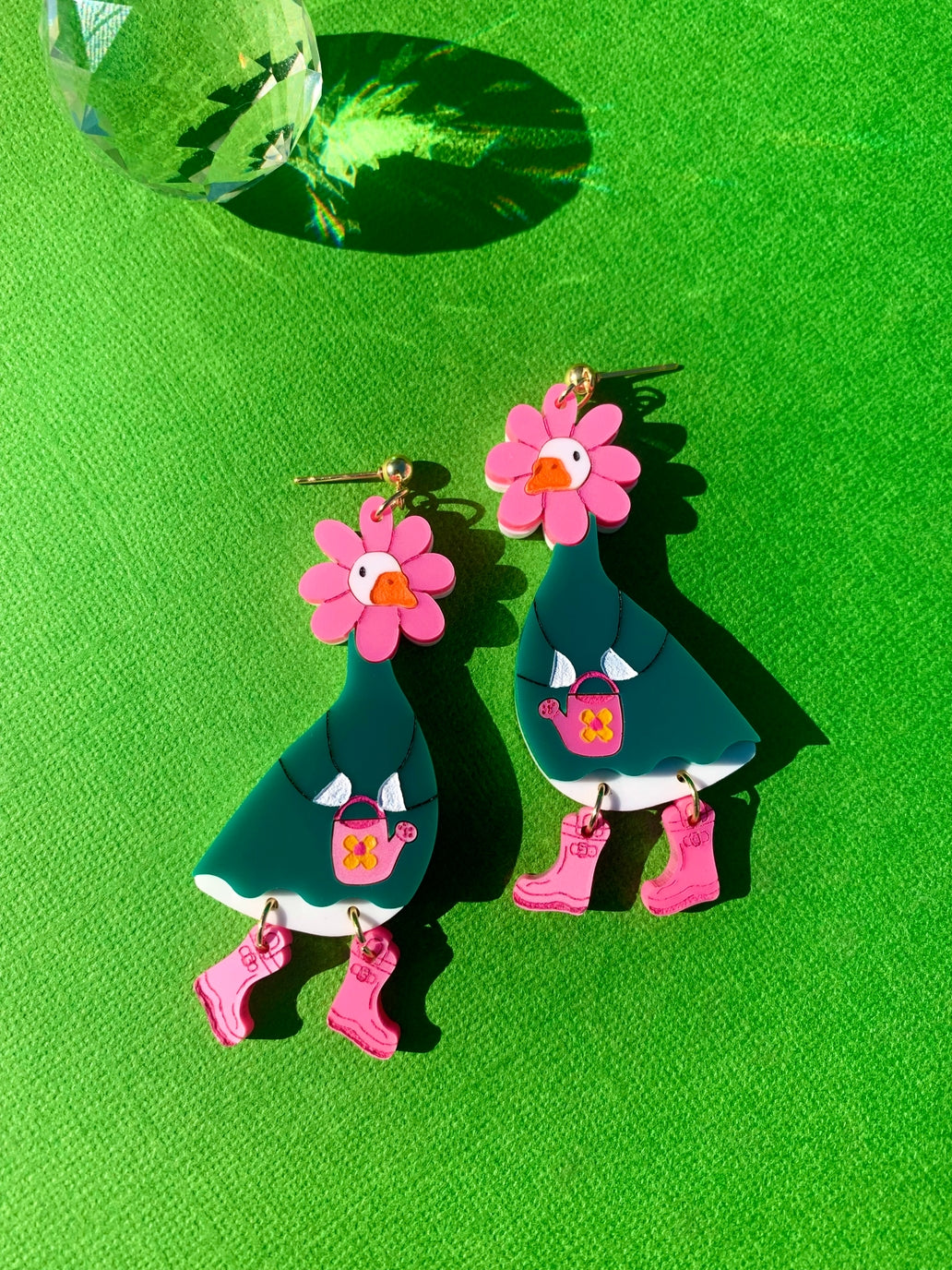 Goose Springsteen Acrylic Earrings