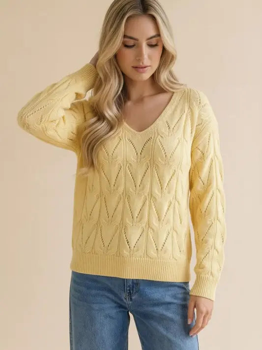 Bobby Yellow Knit Sweater