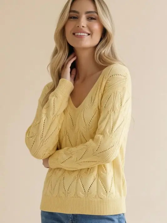 Bobby Yellow Knit Sweater