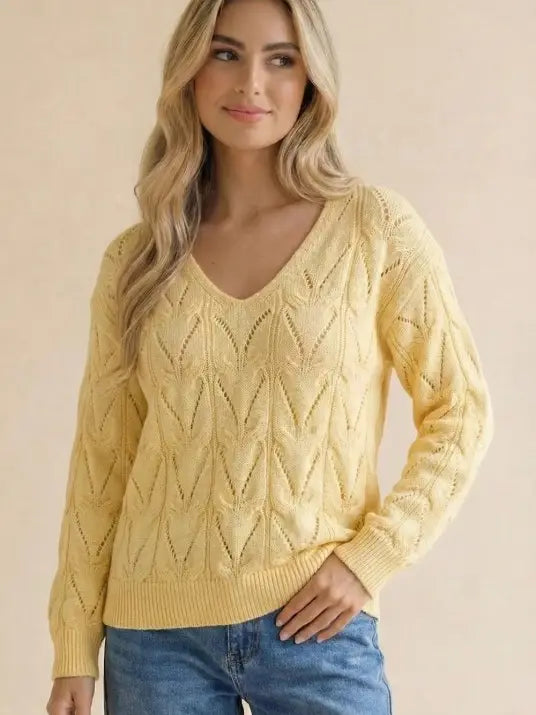 Bobby Yellow Knit Sweater