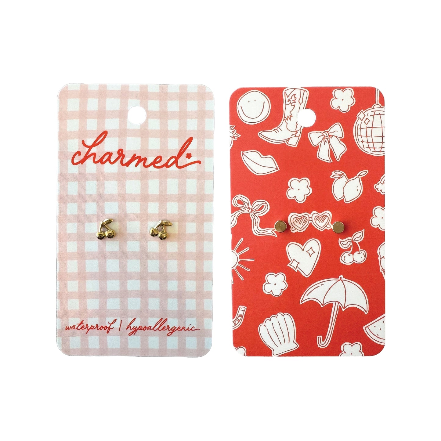 Gold Cherry - Hypoallergenic & Screw-back