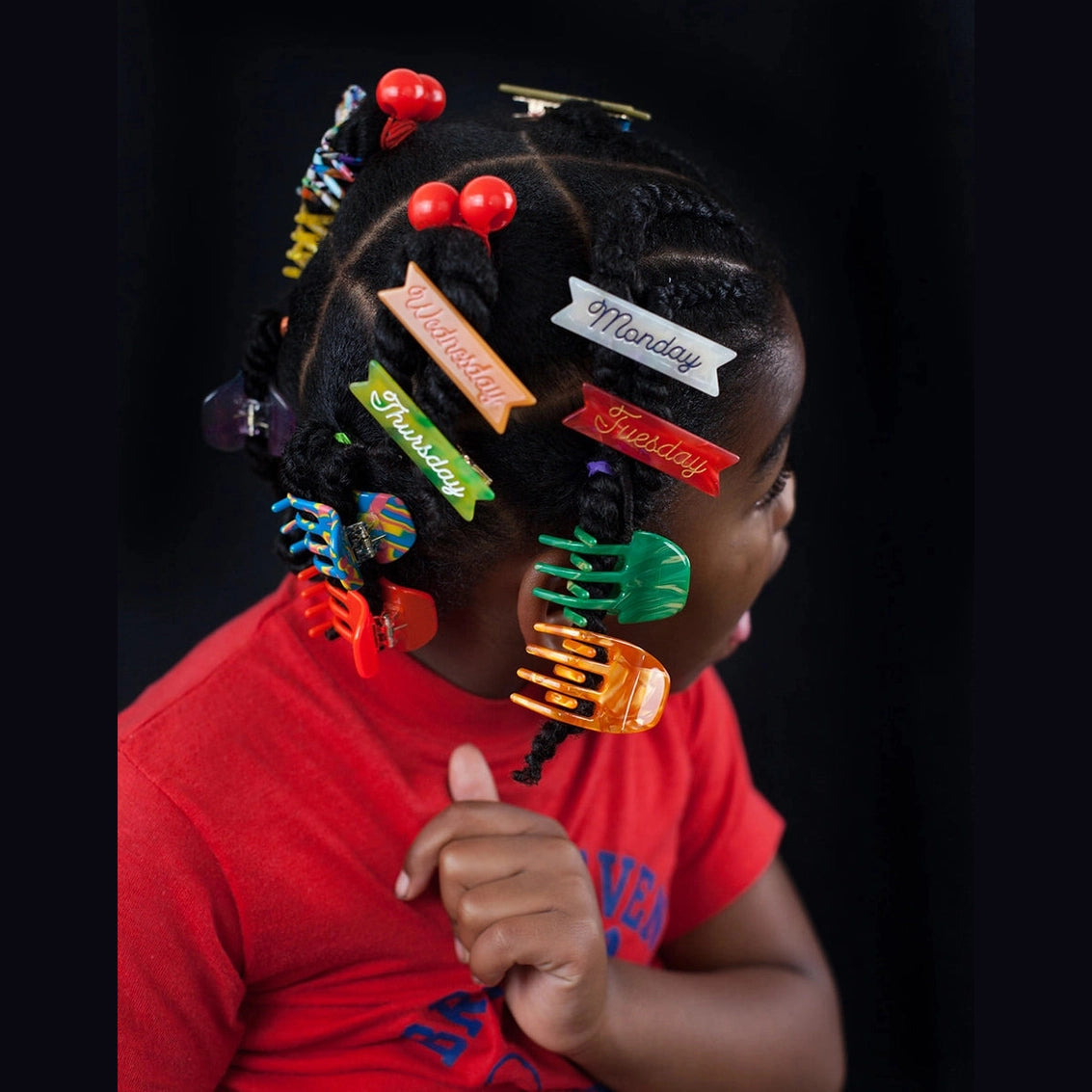 Days of the Week Hair Clips