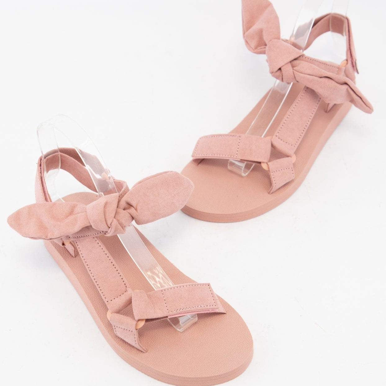 Blush Foam Bow Sandals