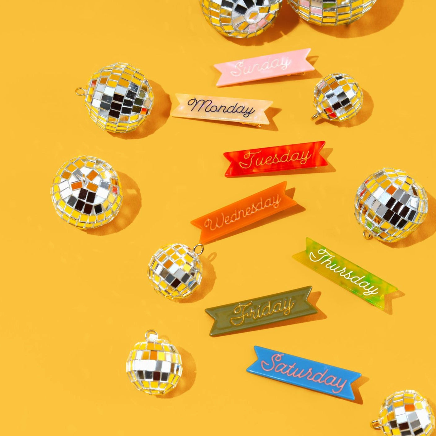 Days of the Week Hair Clips