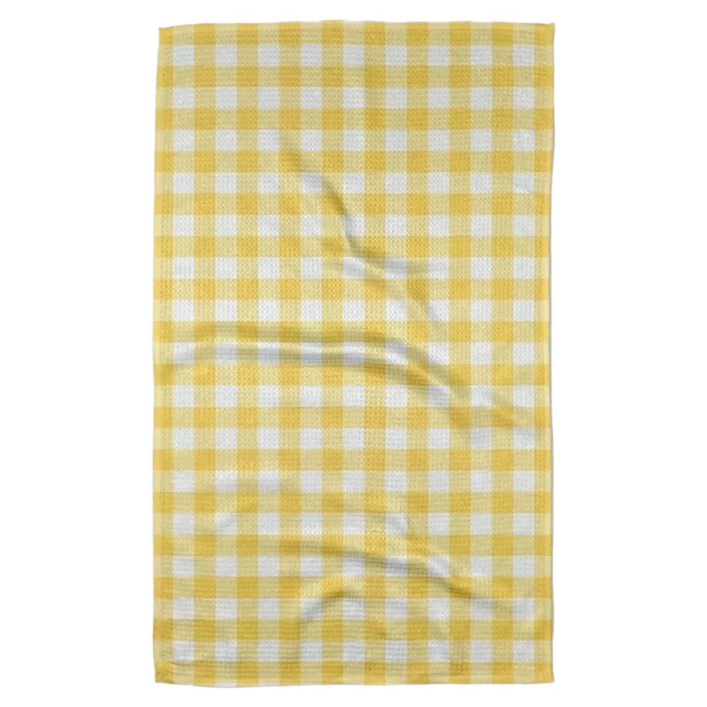 Lemon Gingham Tea Towel