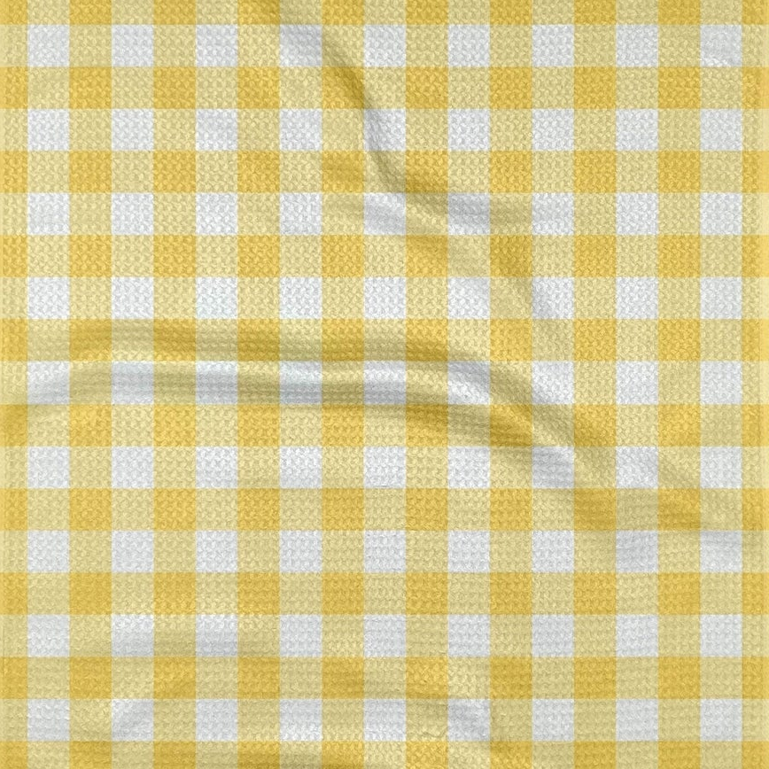 Lemon Gingham Tea Towel