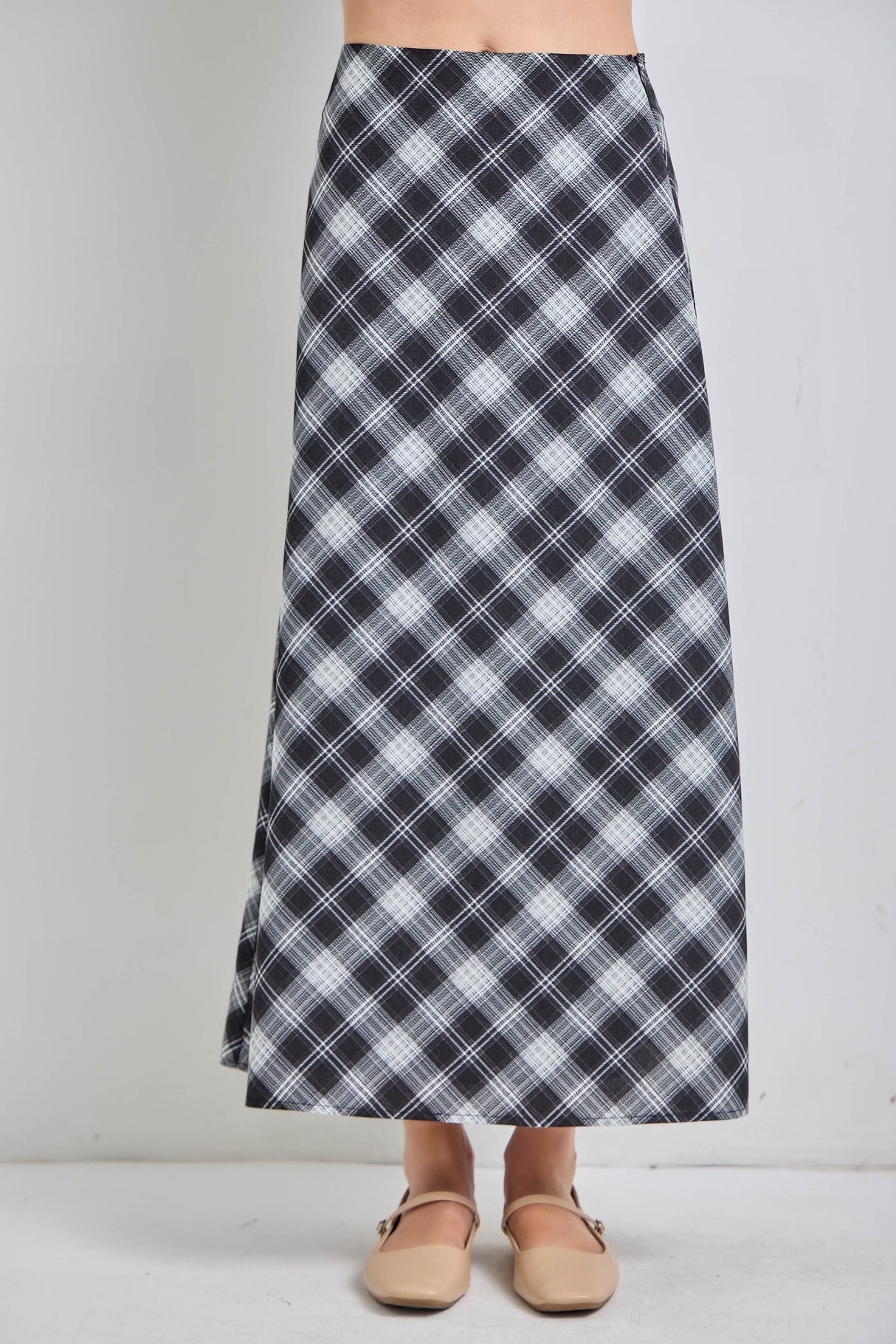 Willow Plaid Maxi Skirt (XS-L)