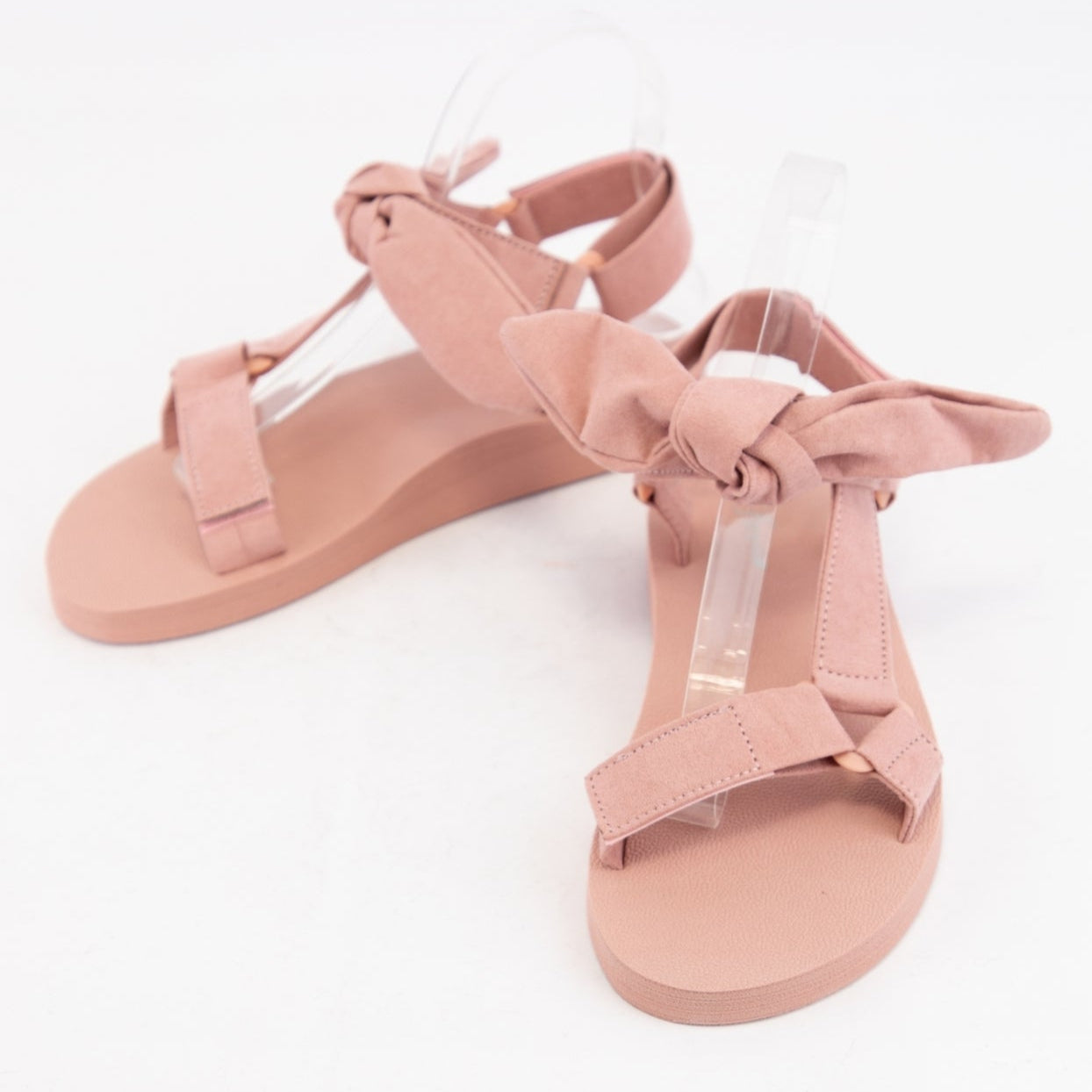 Blush Foam Bow Sandals