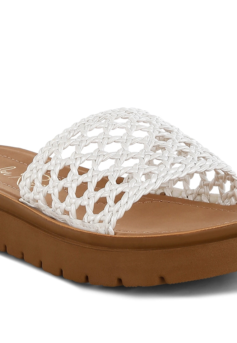 Sayura Woven Slip-On Sandals