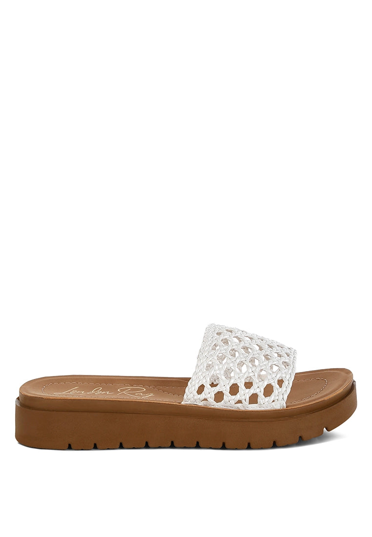 Sayura Woven Slip-On Sandals
